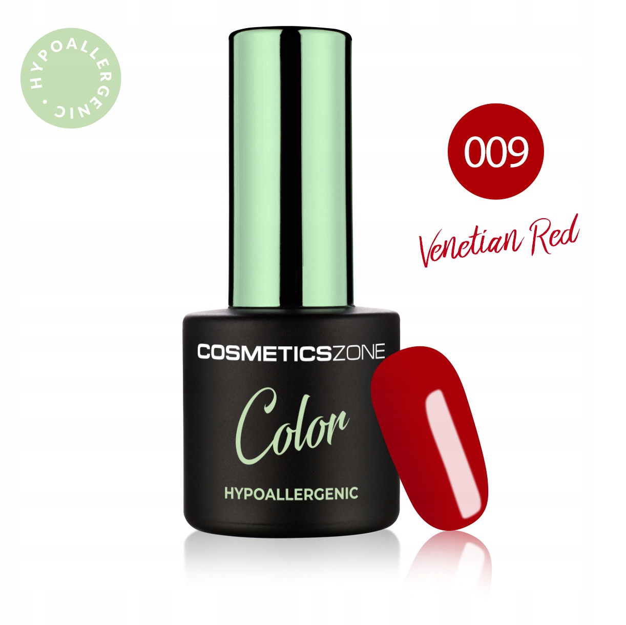 Lakier hybrydowy hipoalergiczny czerwony 7ml Venetian Red 009 CosmeticsZone EAN (GTIN) 5903876980092