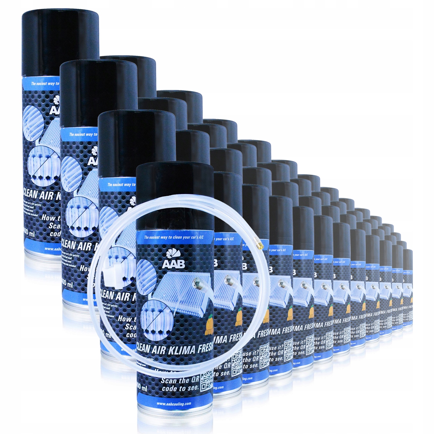 48xAAB KLIMA 400ml CZYSZCZENIE KLIMATYZACJI W DOMU