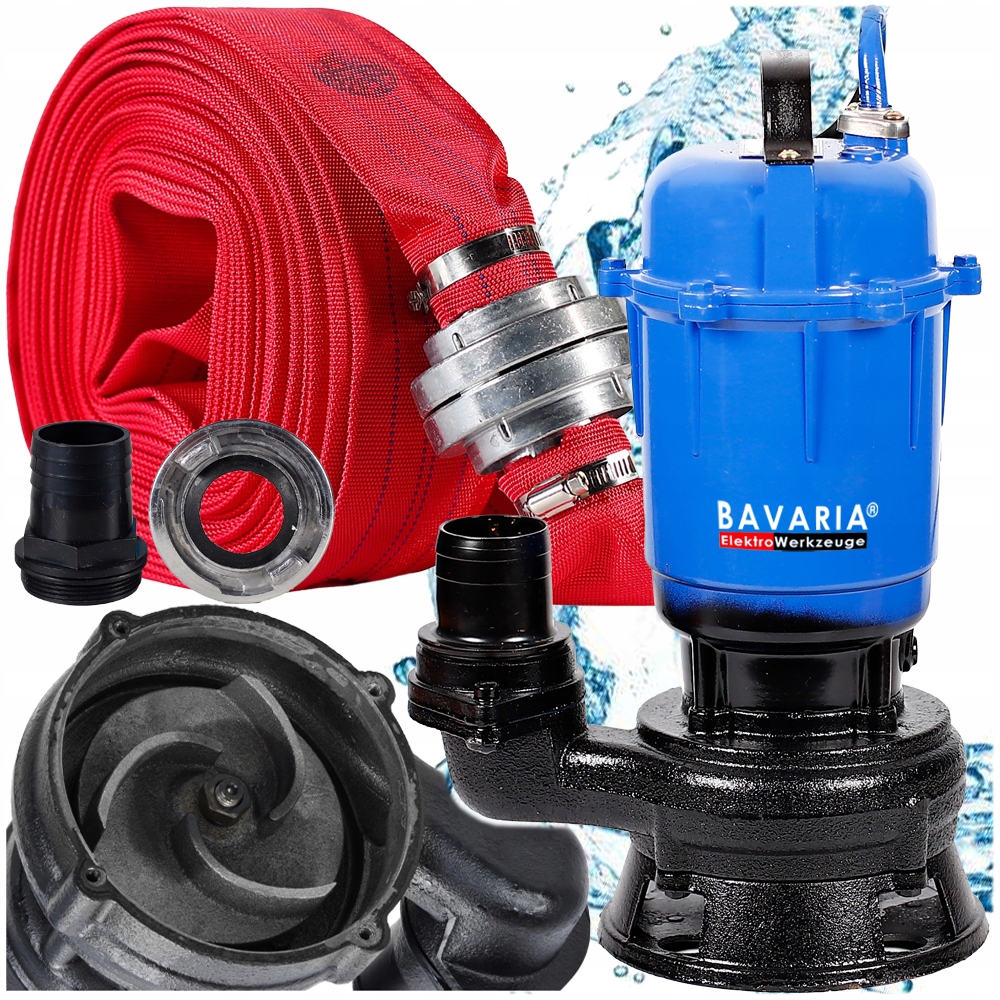 Čerpadlo Na Čistú, Špinavú Vodu Hadica 3150 W, Ponorný Drvič