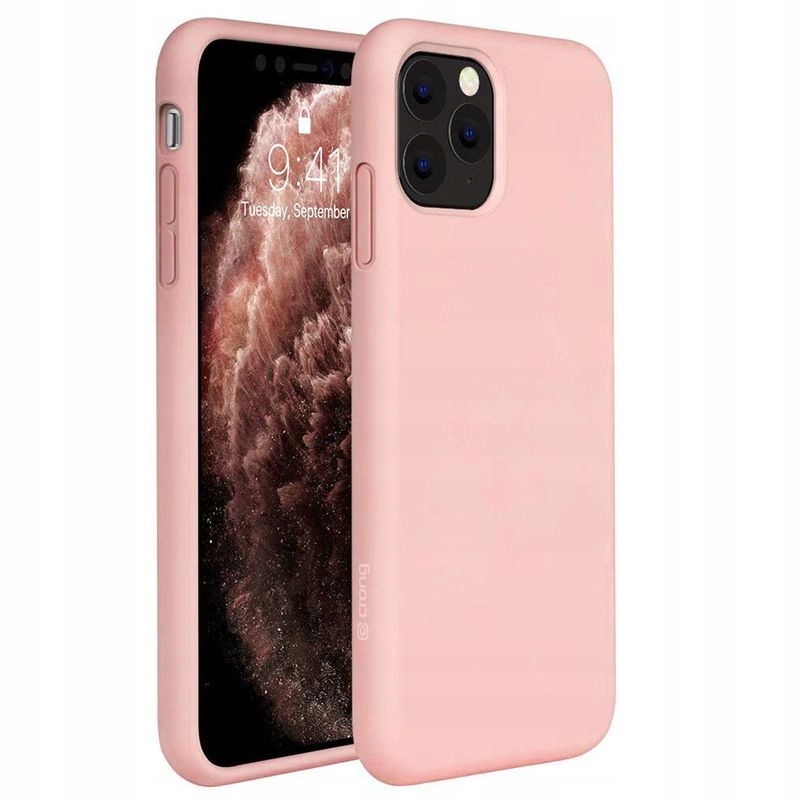 

Crong Różowy Silikon Case Etui do iPhone 11 Pro