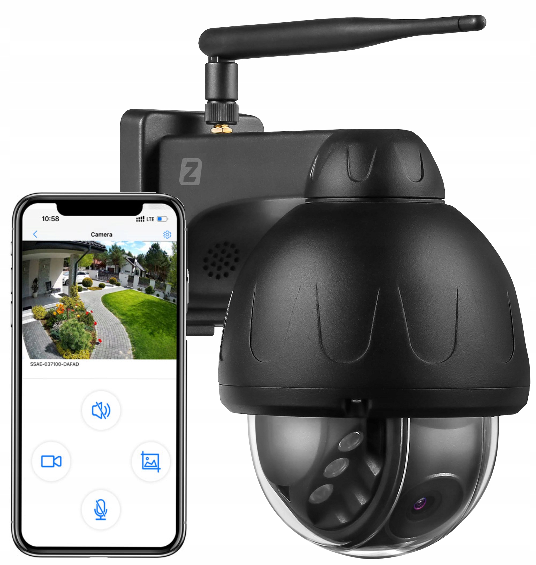 

Kamera Zewnętrzna Obrotowa WiFi 5MPx 4MPx Czarna