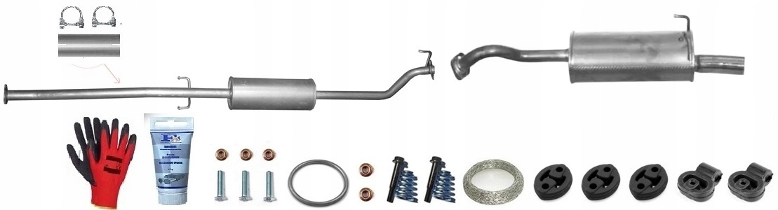 Honda Cr-v 2.0i Vtec 4WD 110kW (2006-2012) sada tlumičů výfuku bonus