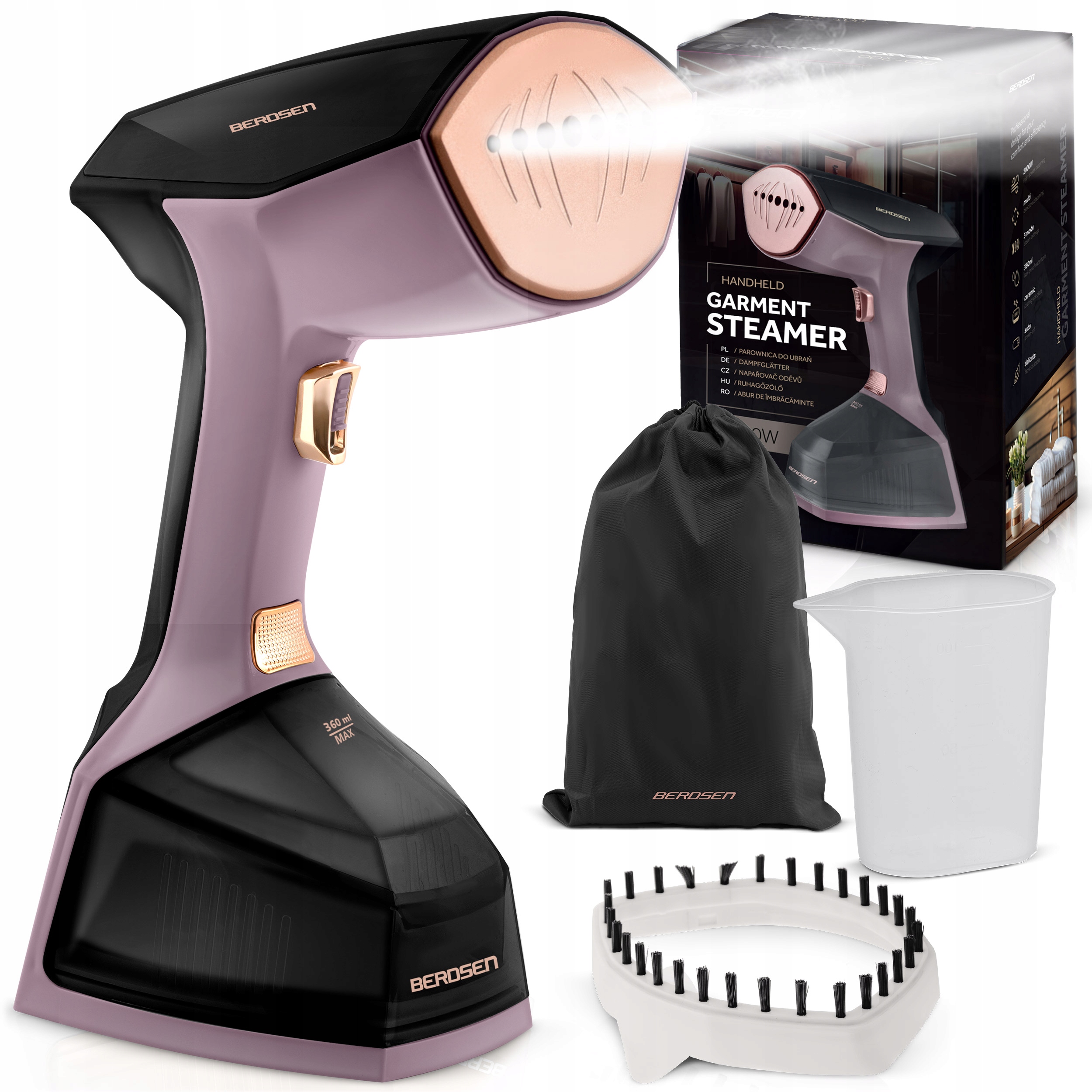 Parownica Do Ubrań 2000W Steamer Żelazko Parowe Regulacja Pary 45G/MIN