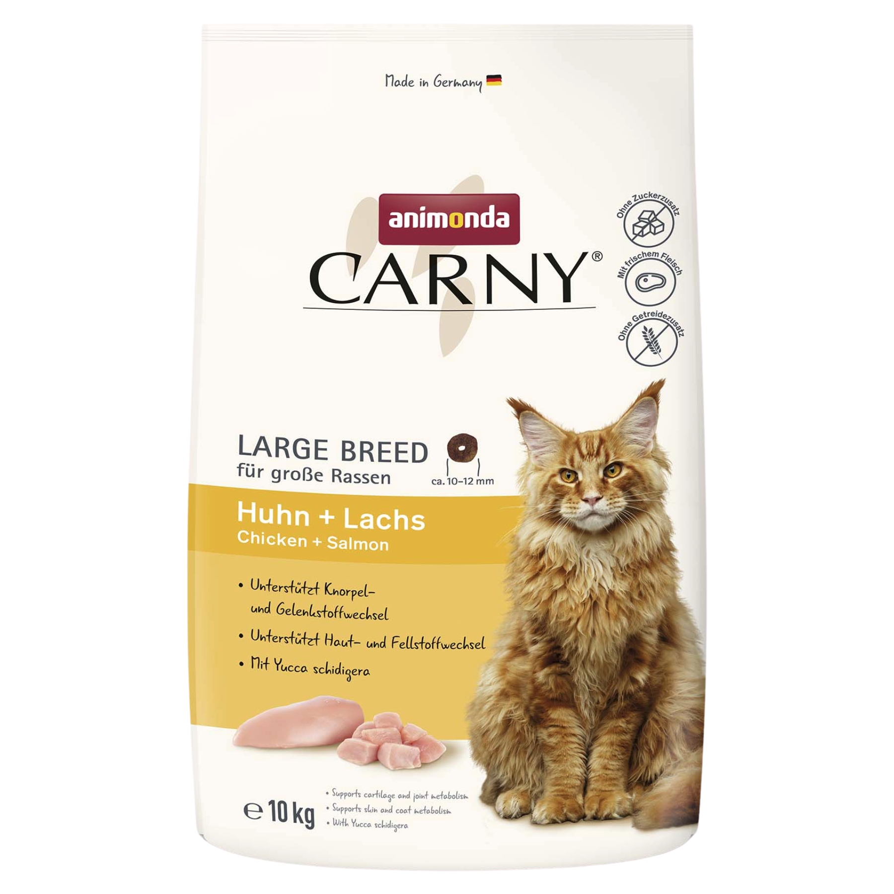 Levně Animonda Carny Adult Large Breed Suché krmivo pro kočky 10 kg Kuře losos