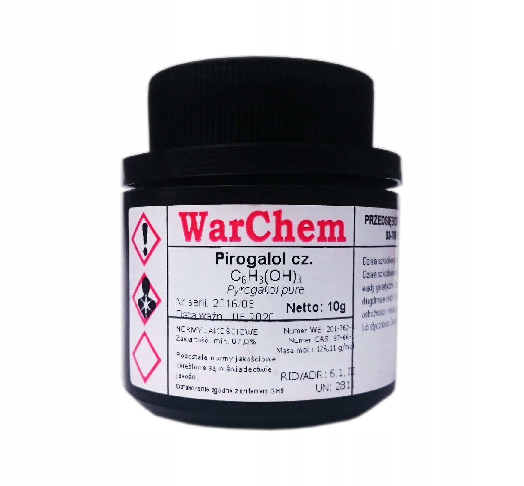 

Pirogalol 10g Warchem [50481]