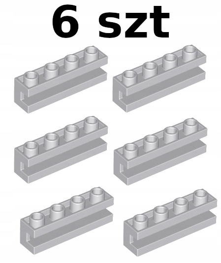 

Lego 2653 Prowadnica 1x4 Jasny Szary 6szt