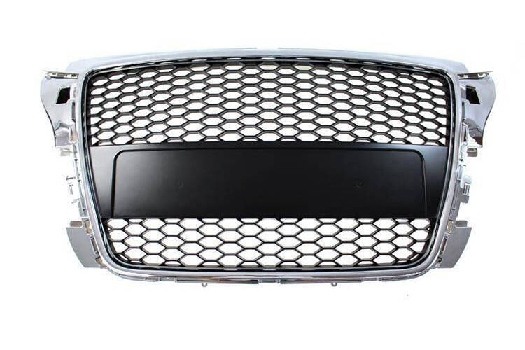 GRILL AUDI A3 8P RS-STYLE CHROME-BLACK 07-12