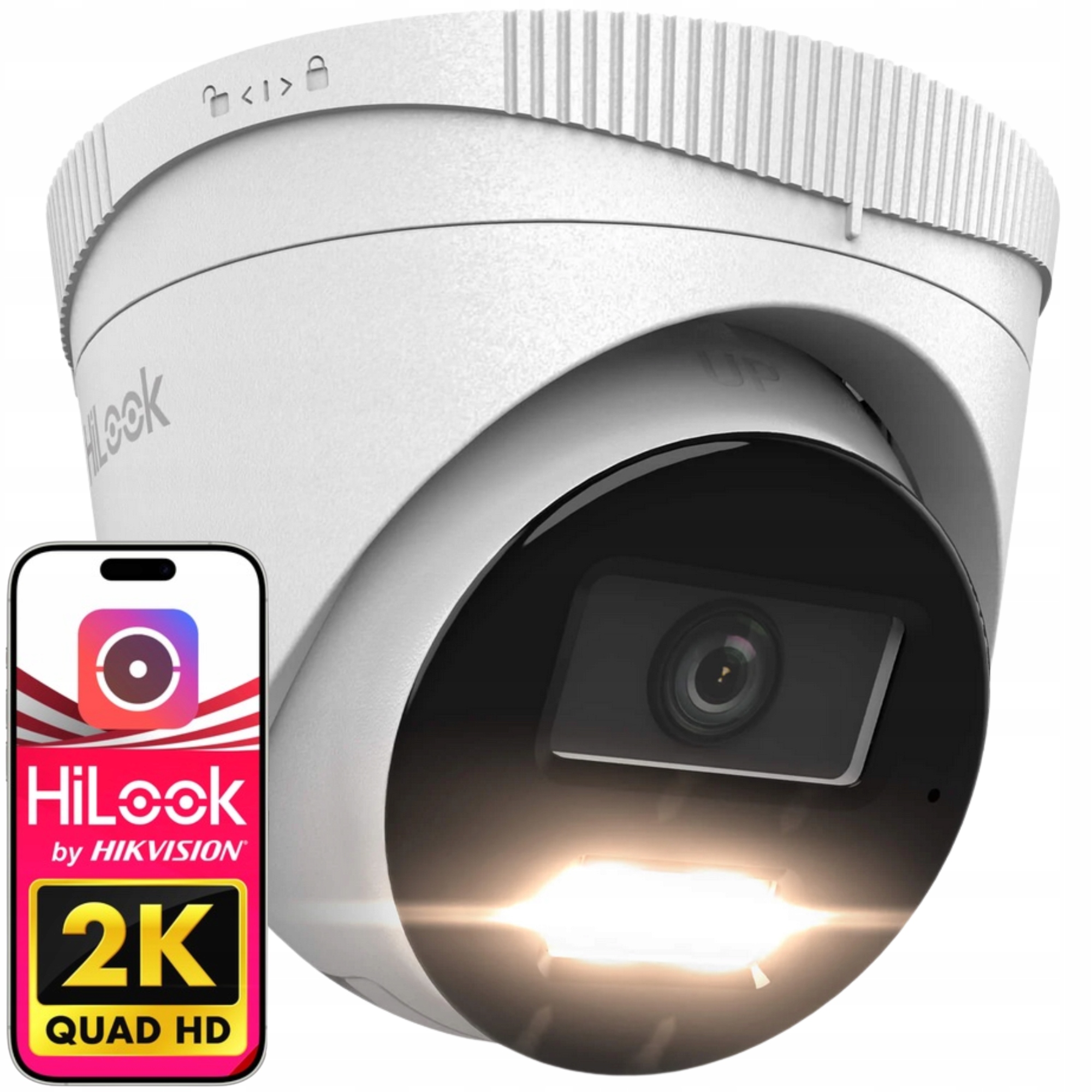 Kamera 4MPx Ip IR30M Aplikacja Detekcja IP67 Hilook By Hikvision