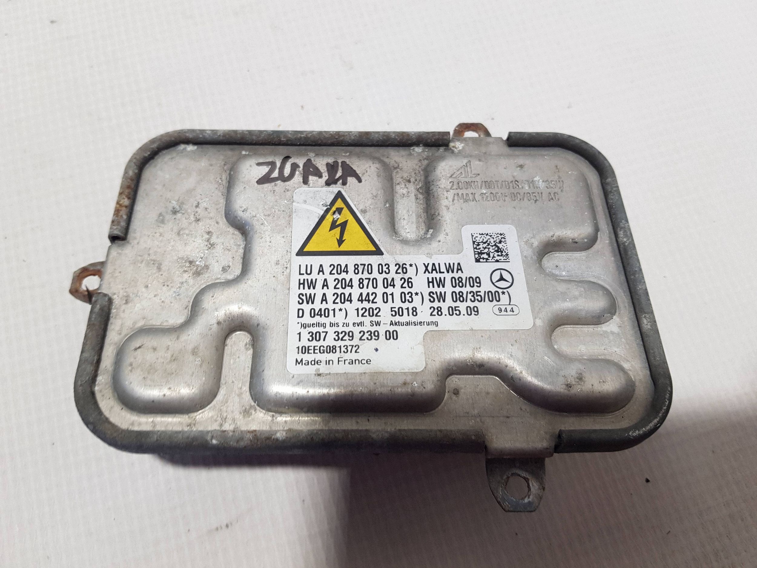 Mercedes C W204 modulo Centralina luci LED A2048700326