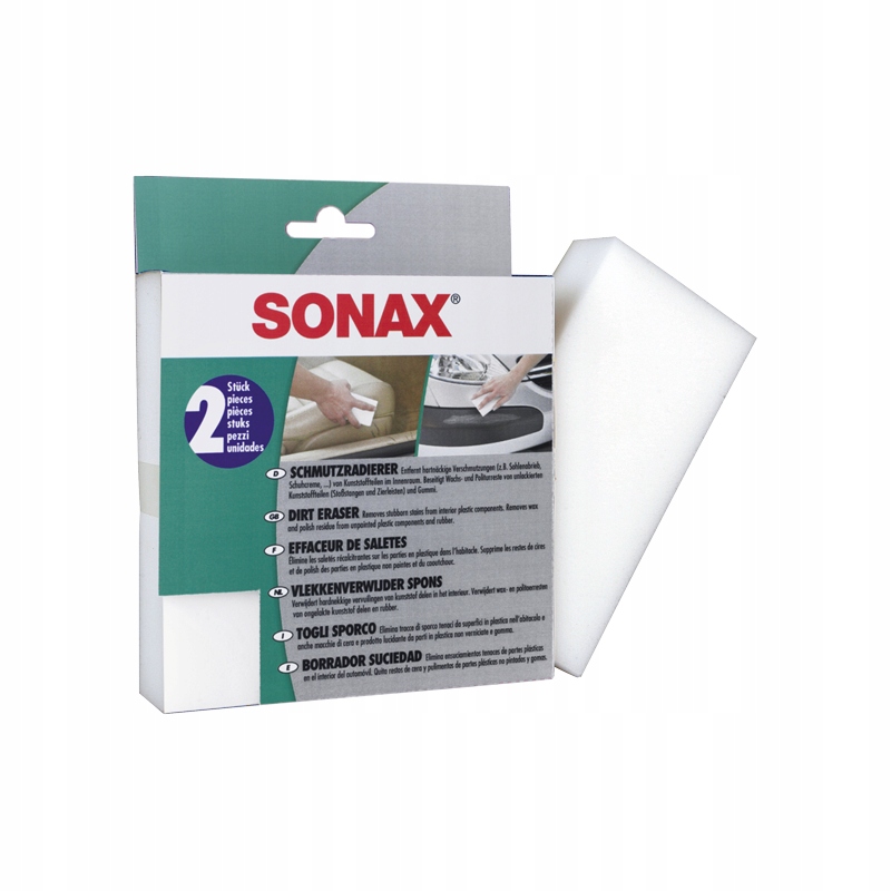 

Sonax gąbka do czyszczenia plastików skóry kokpitu