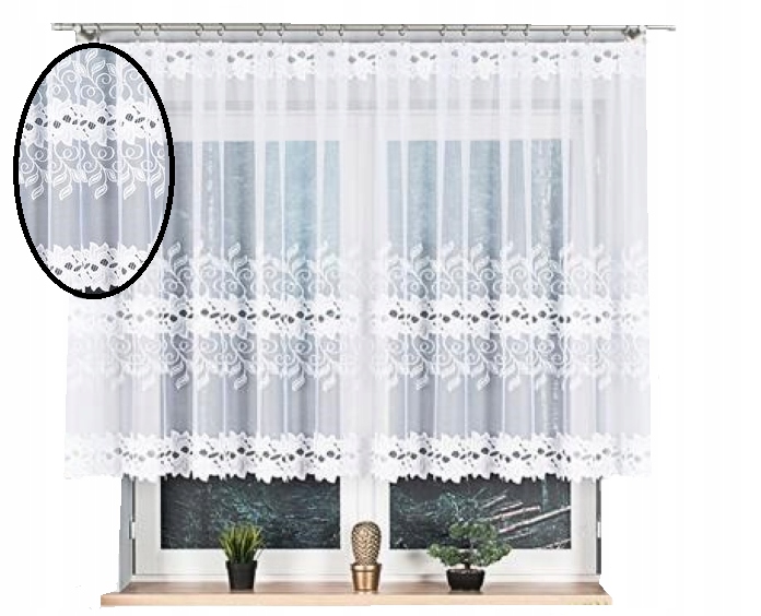 

Firana żakardowa Bastia 130x200 z taśmą