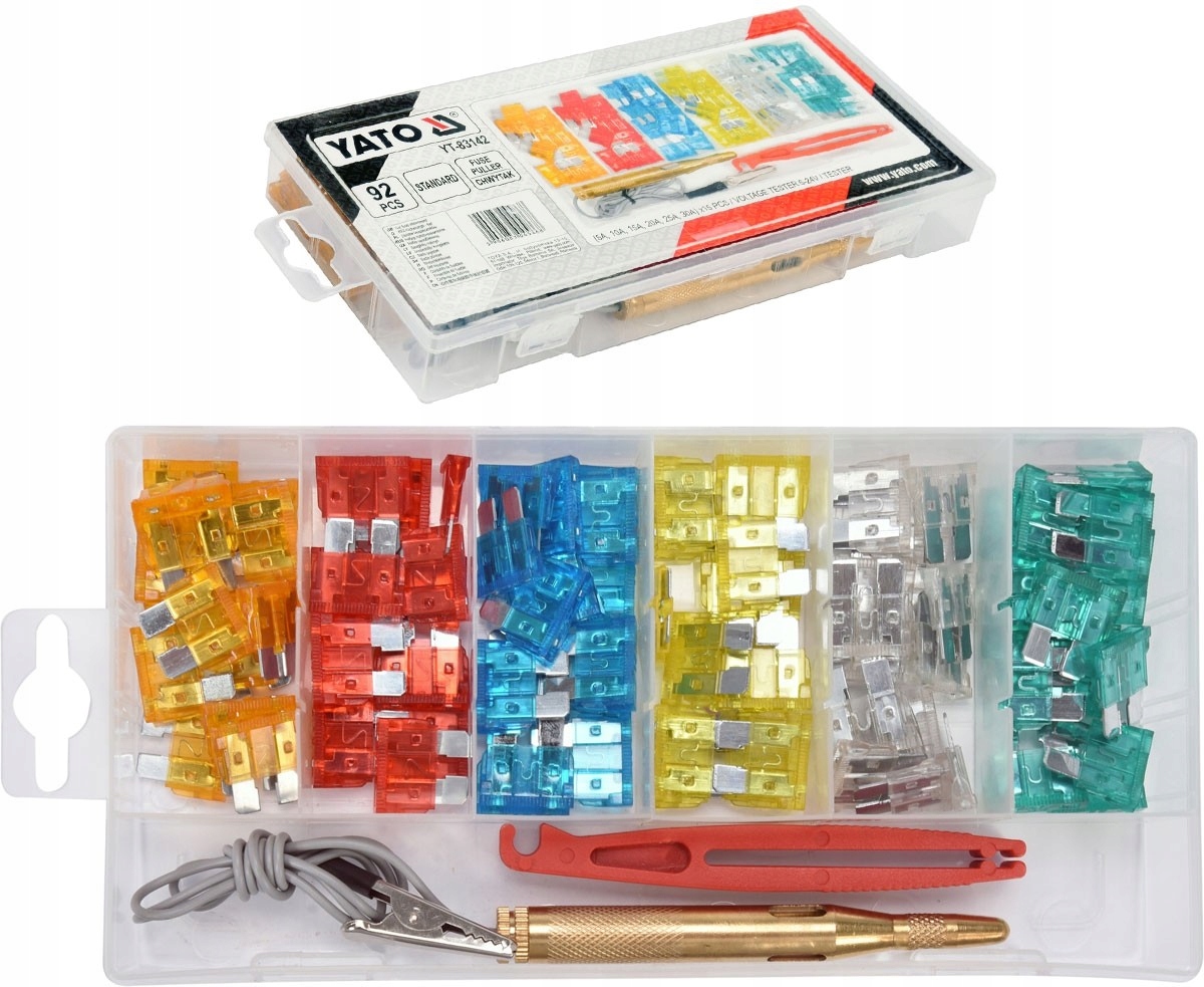 

Bezpieczniki Samochodowe zestaw próbnik chwytak