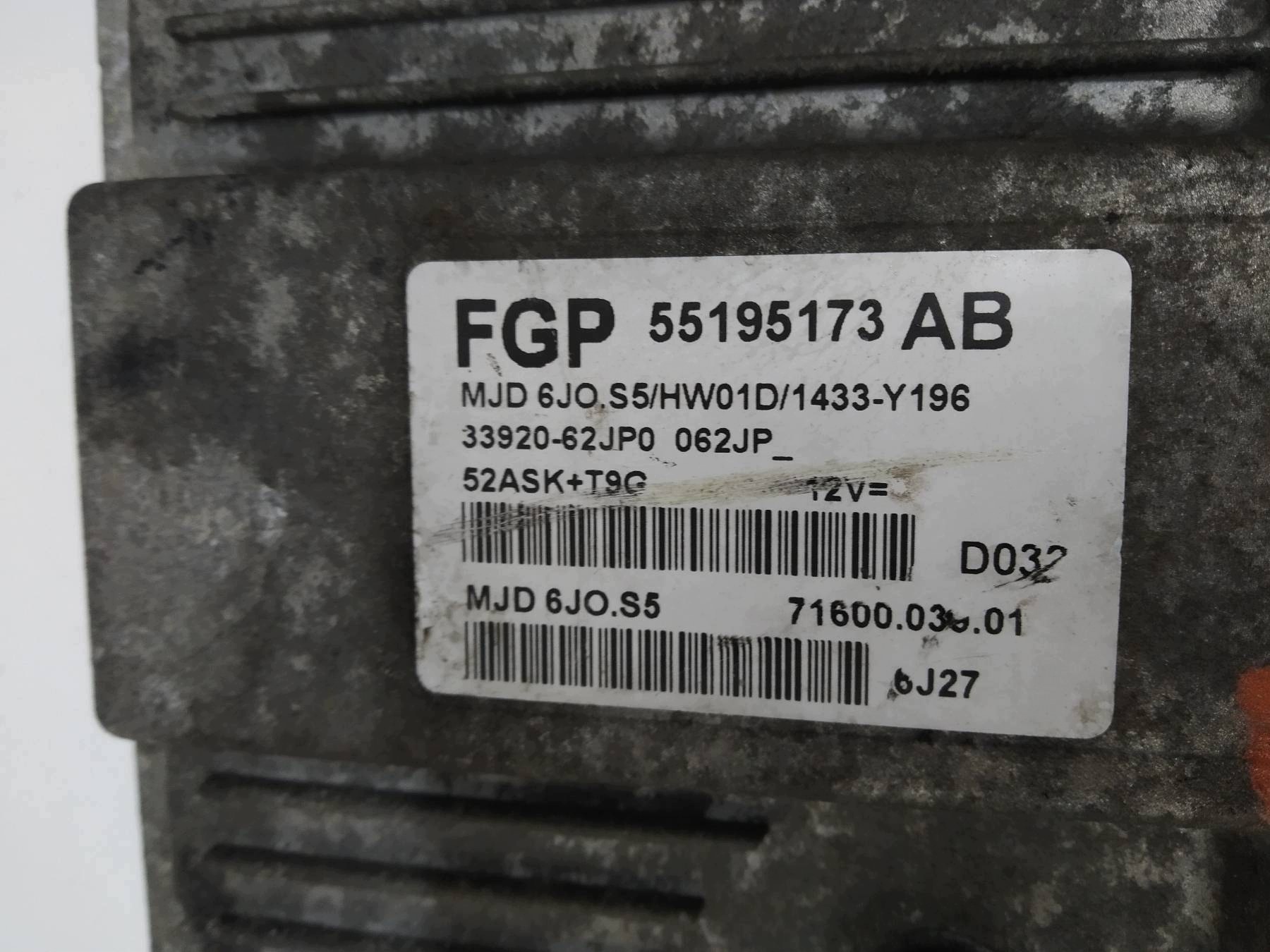 control unit of the engine 55195173 AB 1.3 DDIS Suzuki Swift IV (2004-2010)