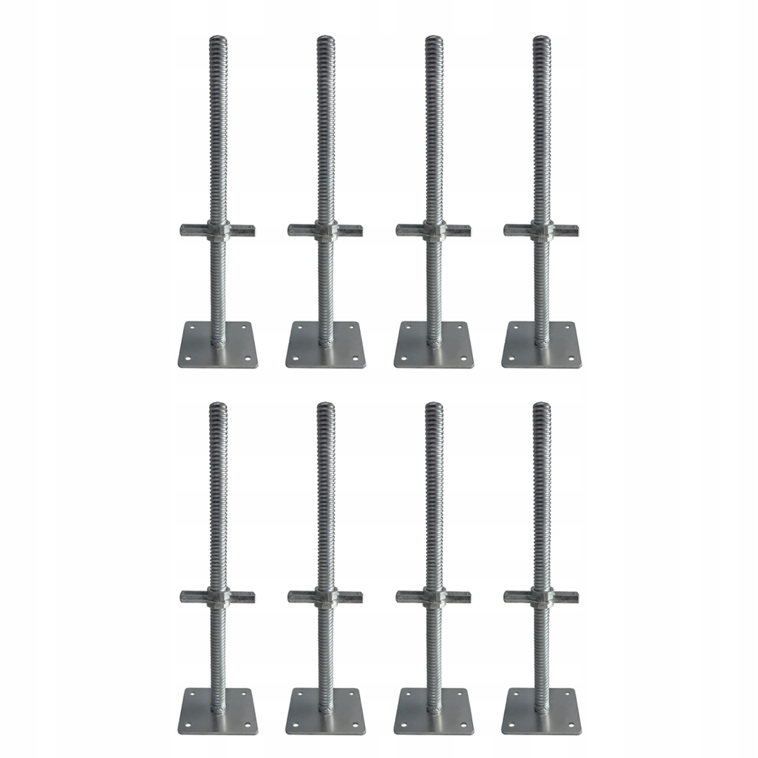 Podstavec pod rám Varšavského lešení 8 Kusů 14x11 cm Pozinkovaný