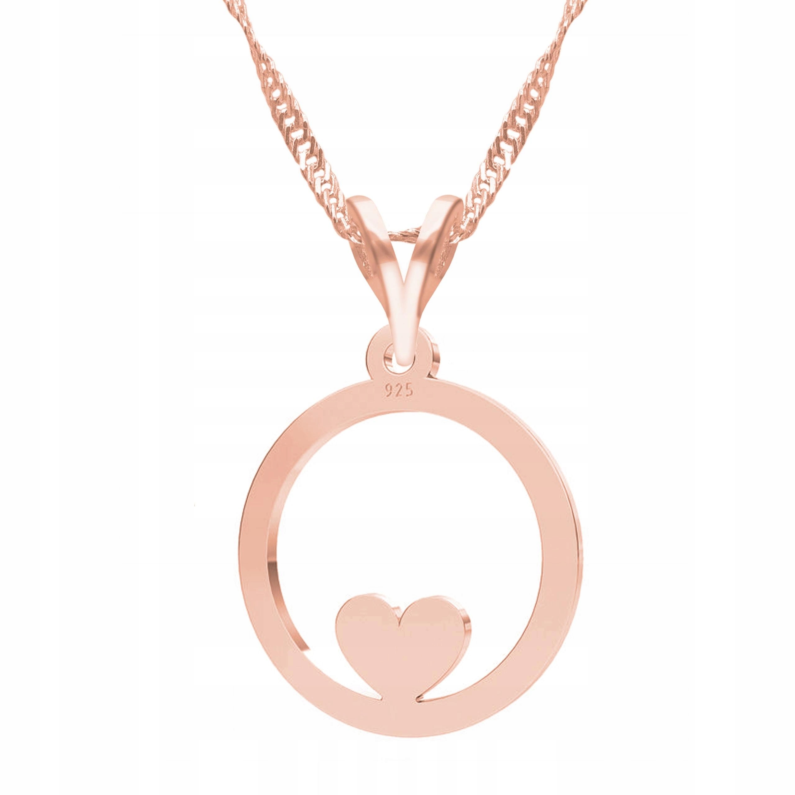 Náhrdelník Pozlacený Kolo Srdíčko Love Heart Miluji tě Stříbro 925