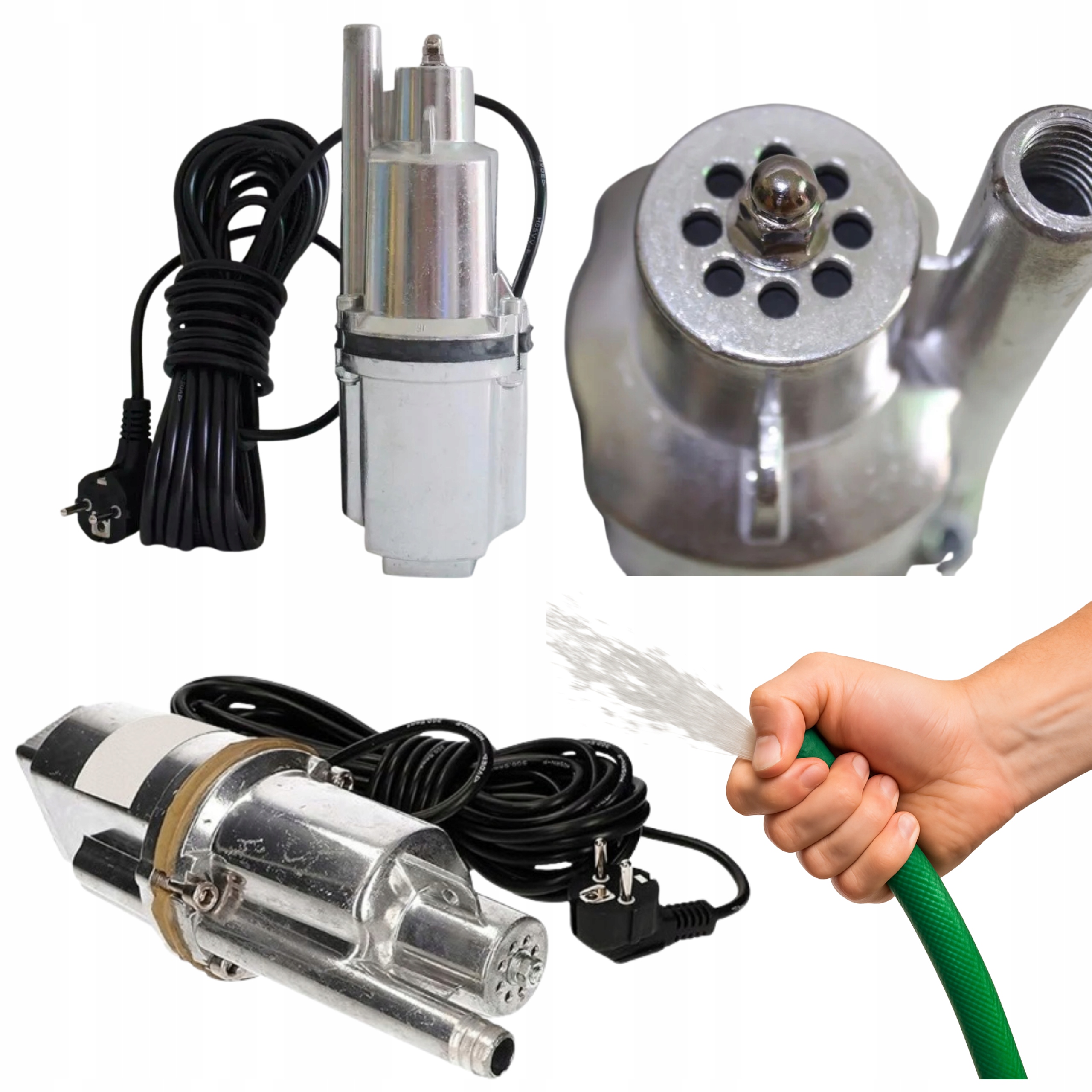 Pompa Ruska Pompka do Wody Czystej Brudnej Zatapialna Nurek 600W Mocna