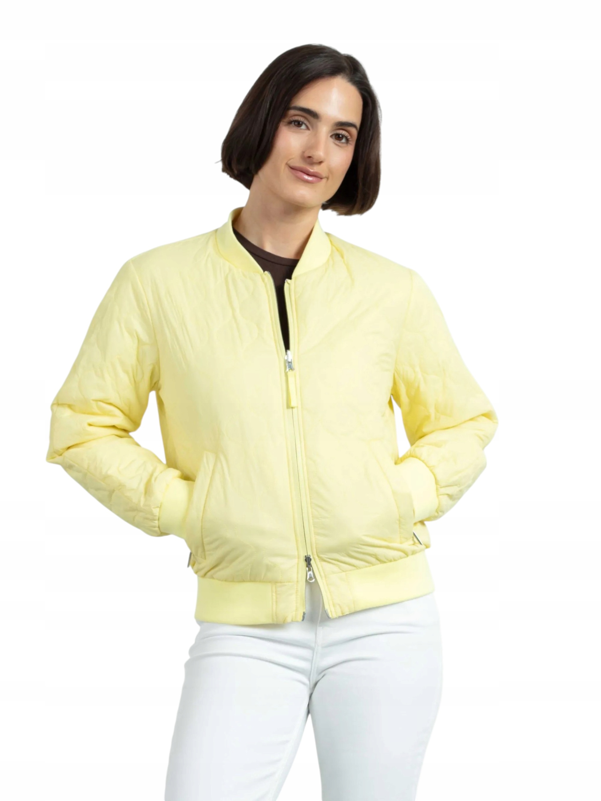 Bomber Dámská Jarní Stylová Módní Dámská Bunda Green Goose 44