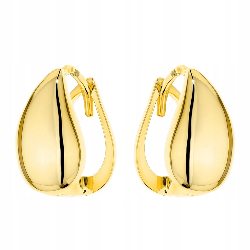 Zlaté Náušnice Dámské anglické pr. 585 Lžičky Kapky 14k