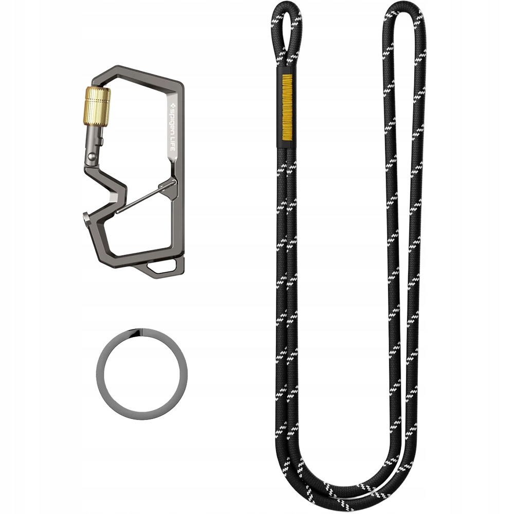 Spigen Carabiner LF101 Karabinek vodítko otvírák kolečko přívěsek na klíče na klíče