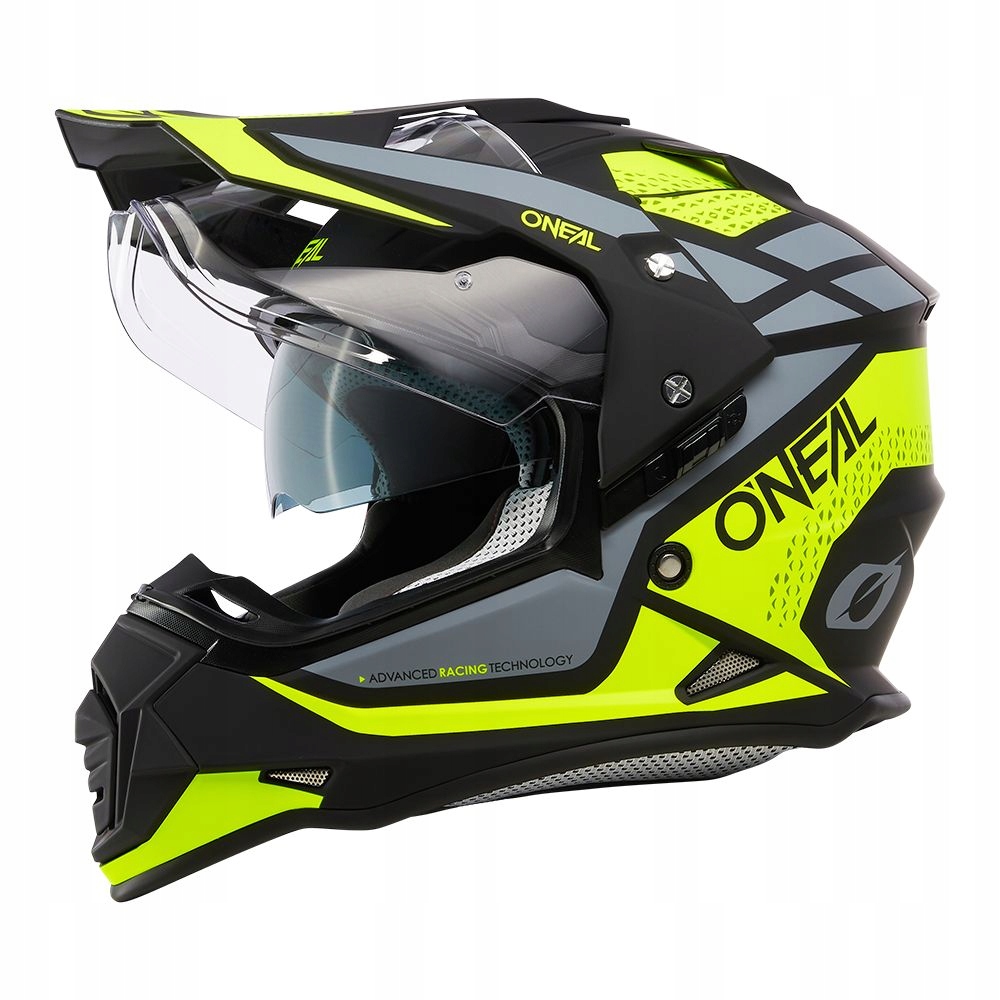 Szczękowy żółty kask na motor Gs-a Atv Enduro O'neal Sierra R XXL 63-64cm