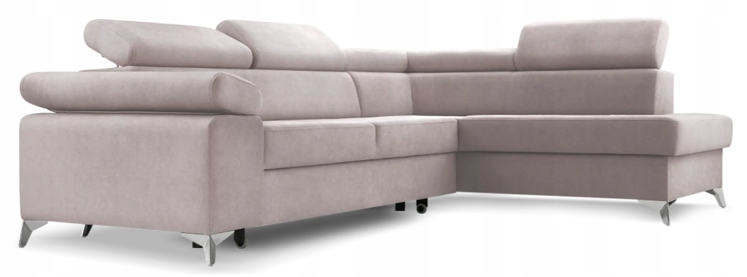 Rohová Sedací Souprava Madrid nastavitelné opěrky hlavy Růže V10 Výrobce Pravá