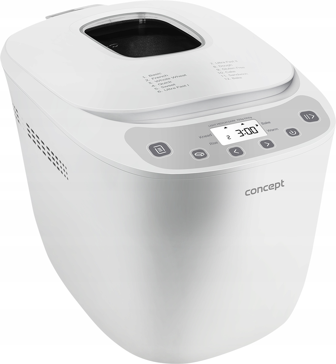 Pekáč na chlieb Concept pc5520 biely 550 W