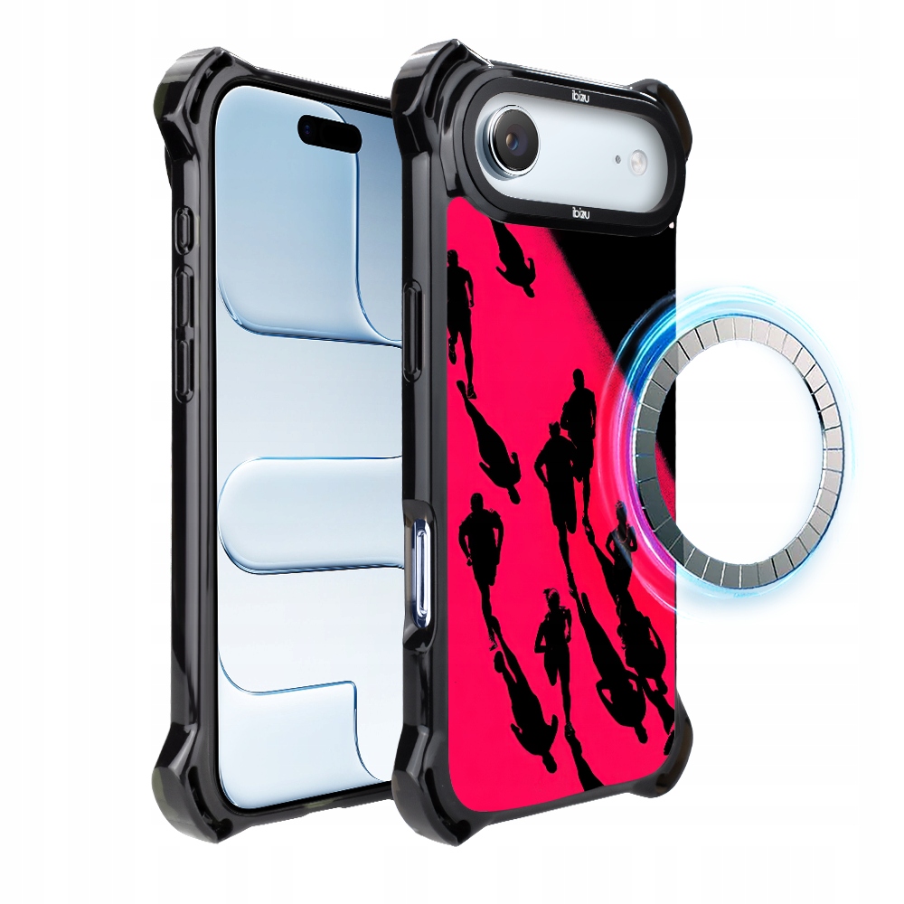Pouzdro pro iPhone Air Ibizu DropGuard Ultra s MagSafe, #Move, Noční maraton