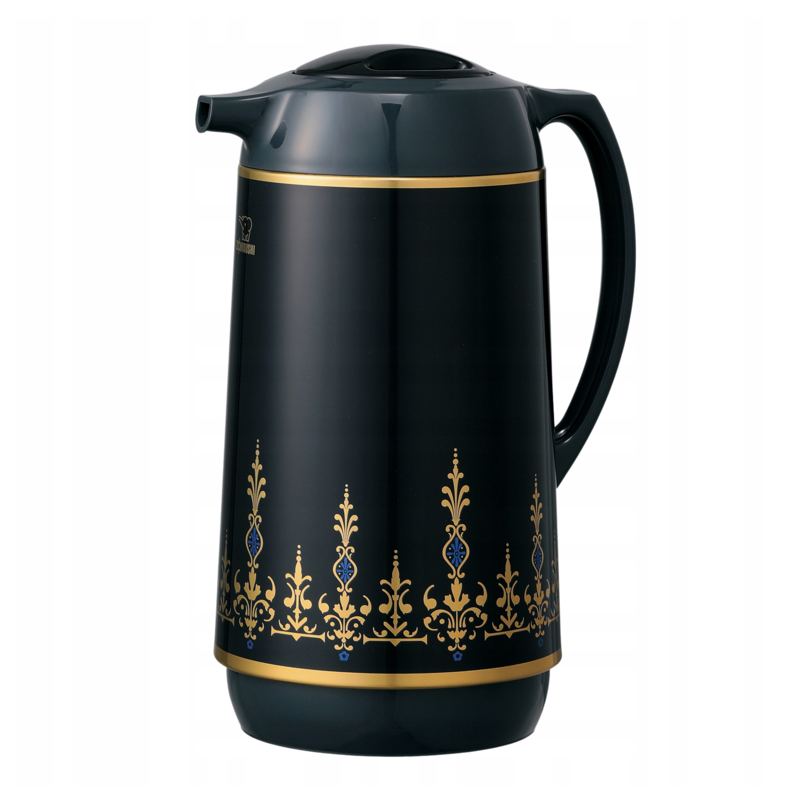 Termos na nápoje Zojirushi 1 l, zlaté zdobení, černý