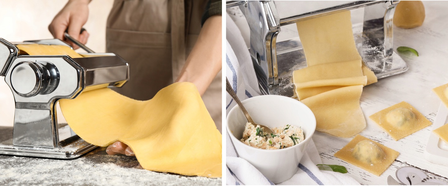 MASZYNKA DO MAKARONU CIASTA FORMA DO PIEROGÓW LASAGNE 3w1 Rodzaj ręczna