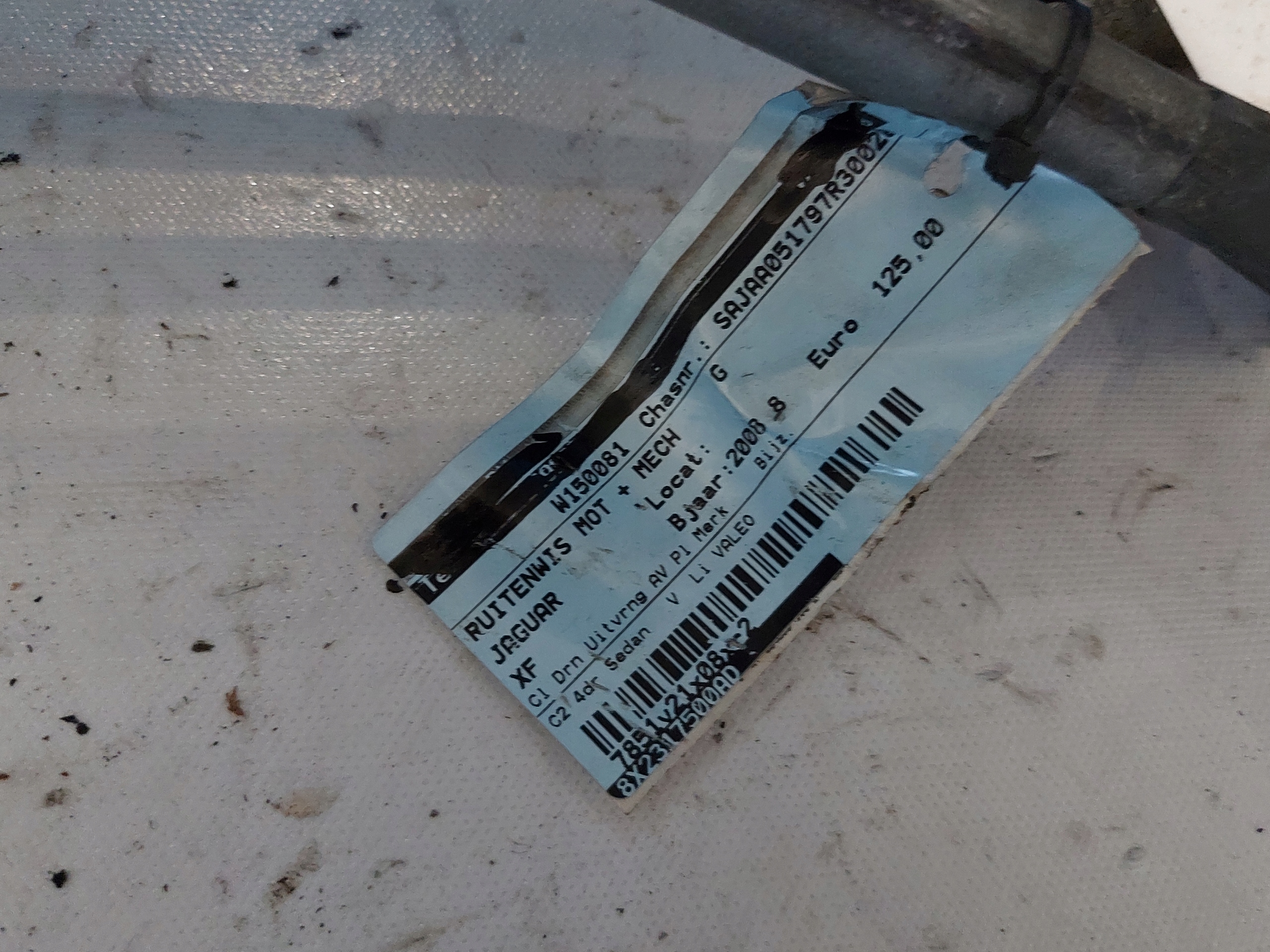 wiper mechanism JAGUAR XF 118908 front