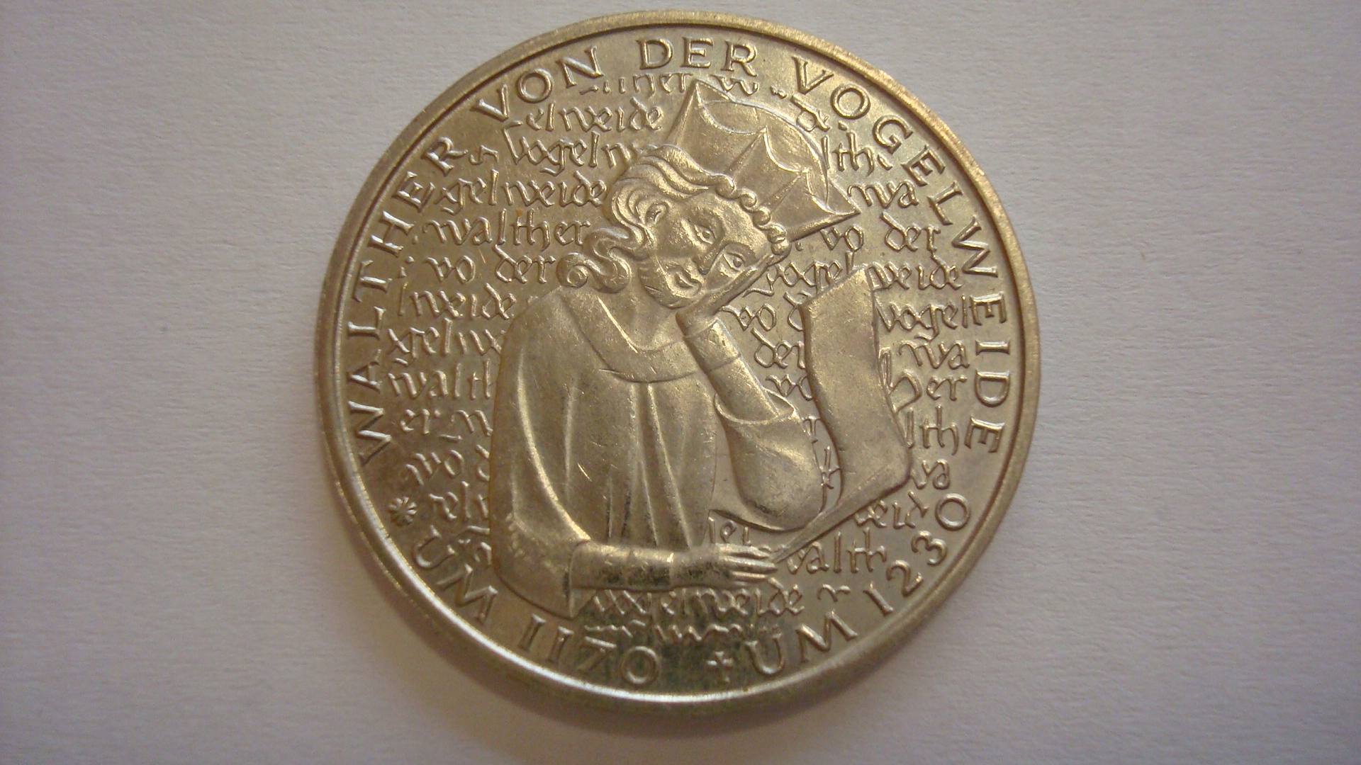 Moneta 5 marek 1980 Vogelweide stan 1