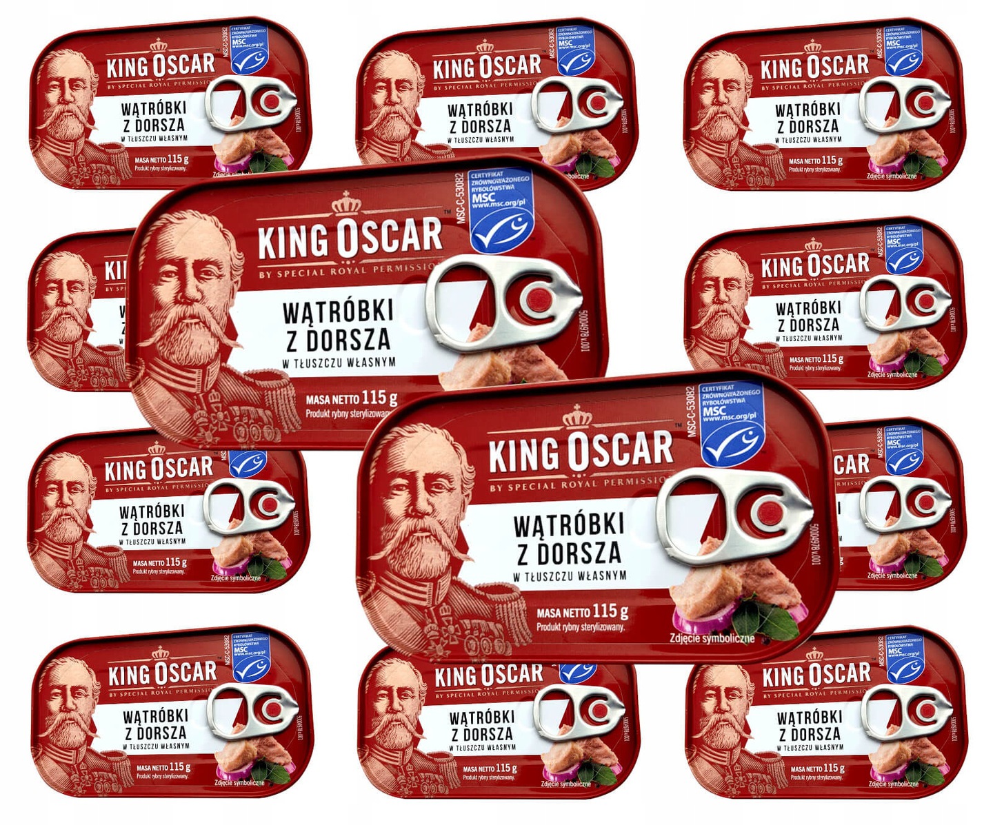 Wątróbki Z Dorsza W Tłuszczu Własnym 115g King Oscar przydatność 2030