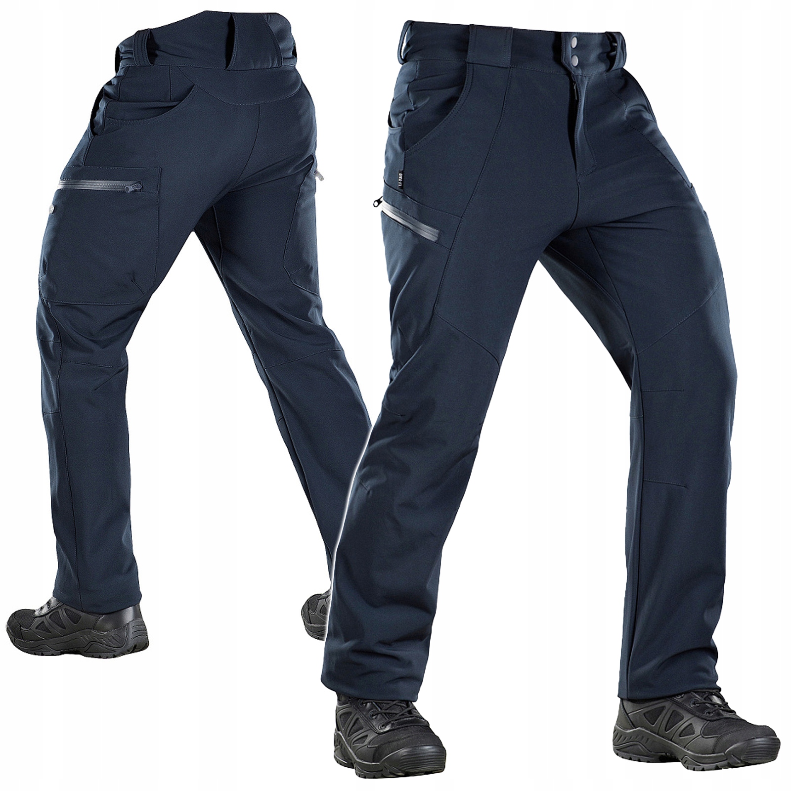 Kapsáče Taktické M-tac Softshell Winter Trekkingové Tmavě modré Xs