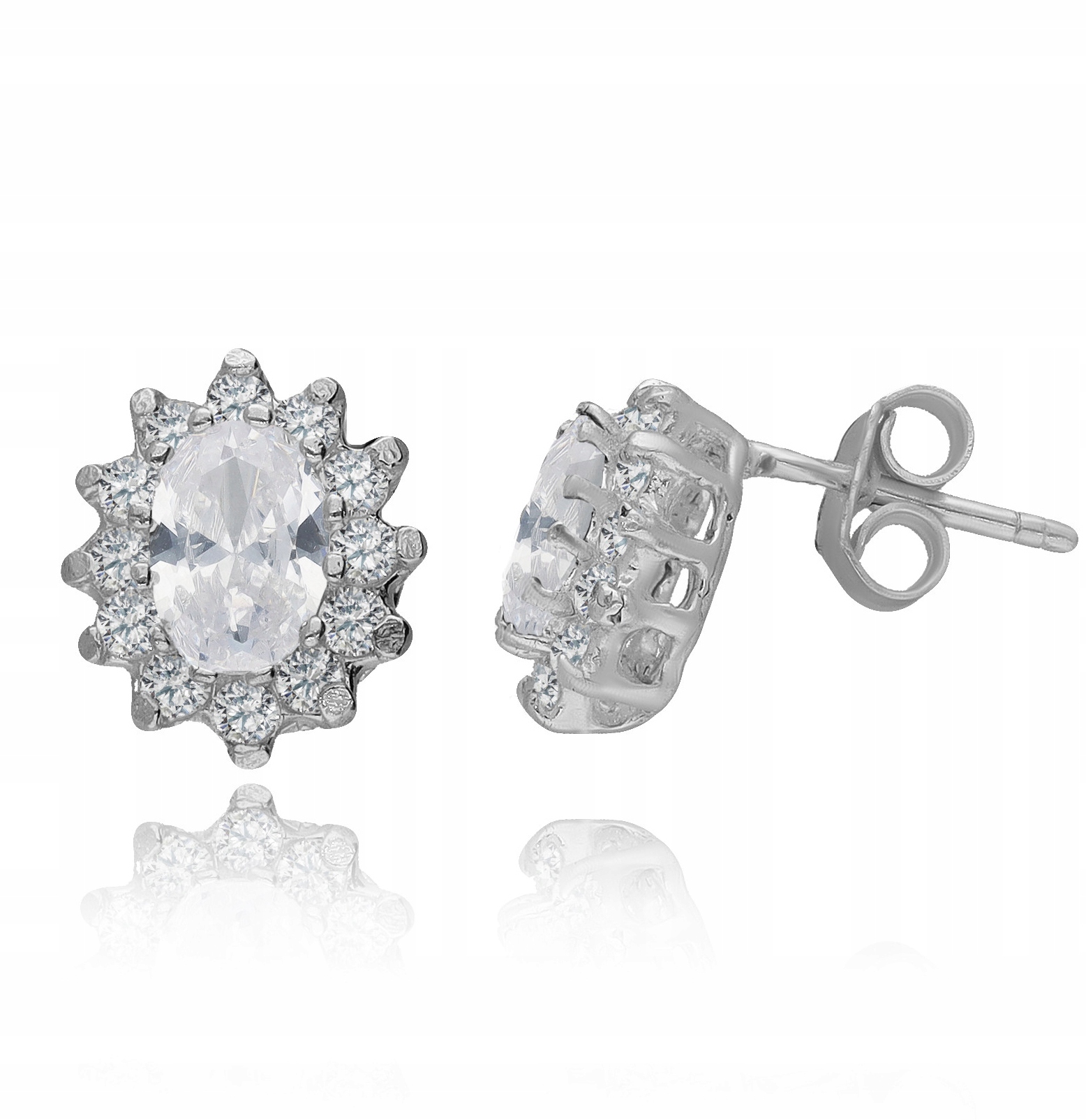 Malé Náušnice Marquise S Bílými Zirkony