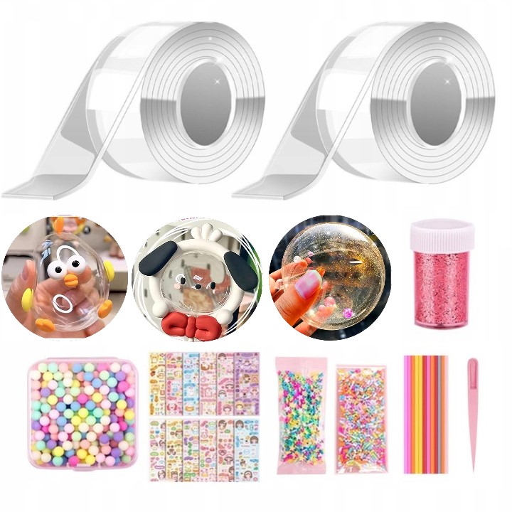 Blow Bubble Oboustranná opakovaně použitelná páska Kreativní
