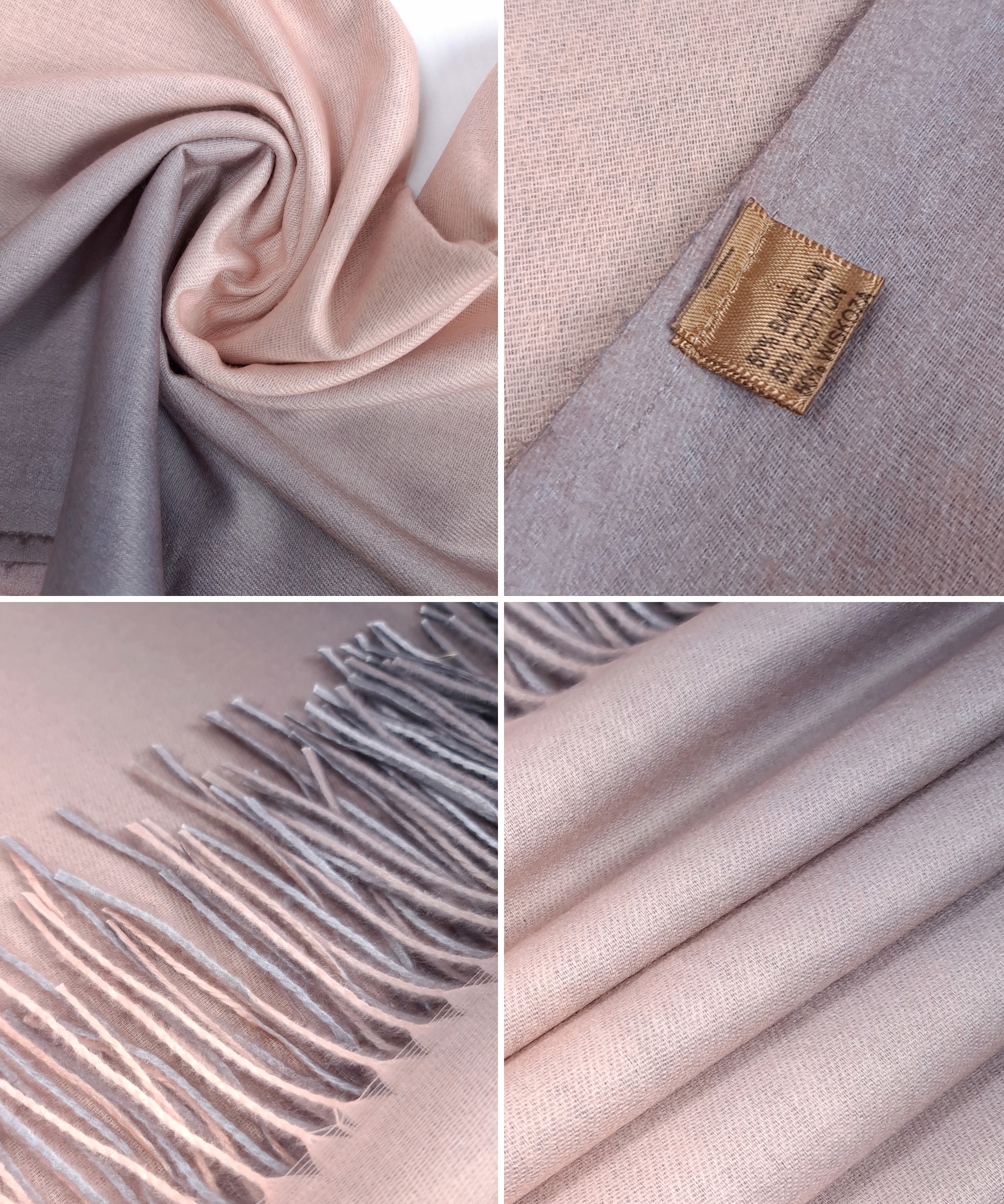 STYLOWY CIEPŁY SZAL duży OMBRE CIENIOWANY z FRĘDZLAMI chusta - NOWE KOLORY Materiał dominujący inny