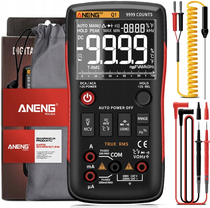 Miernik Multimetr Automatyczny ANENG Q1 TRUE Rms