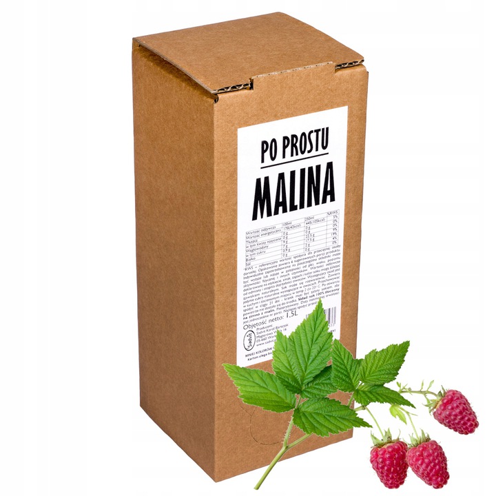 Levně Malinový malinový džus 100% šťáva z malin 1,5 l