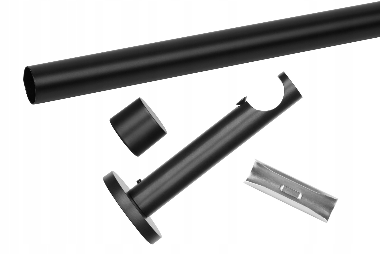 KARNISZ POJEDYNCZY CZARNY MAT METALOWY 360 CM LOFT GRUBA RURKA 25 MM RENA Stan opakowania oryginalne