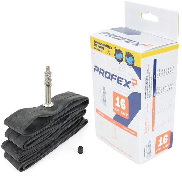 

Dętka rowerowa Bezawaryjna 16x1,5 2,125 DV