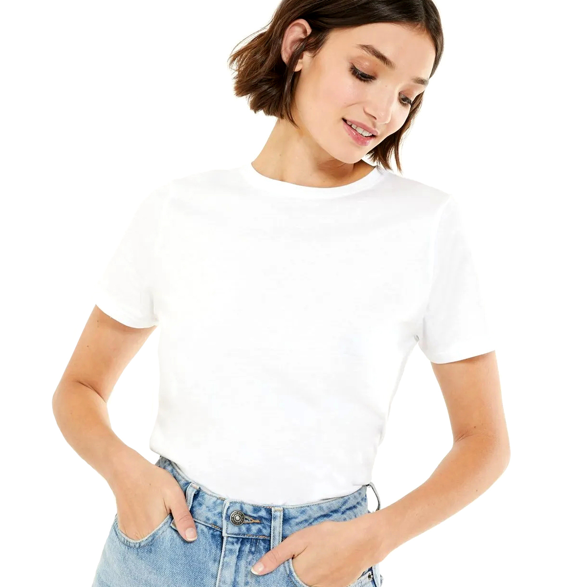

Fruit Slim Damska Koszulka Soft Dopasowana whi S
