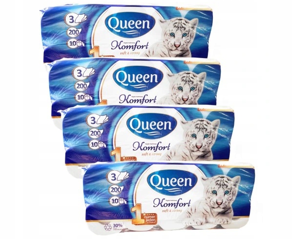 

Papier toaletowy bezzapachowy Queen Komfort 40 szt