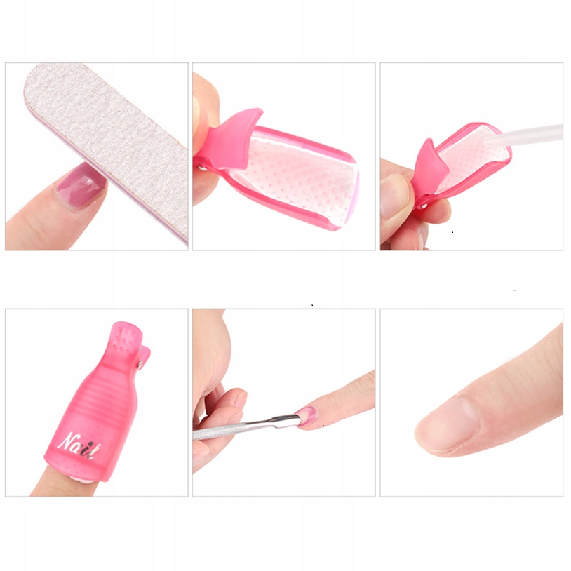 Klipsy do ściągania usuwania lakieru hybryd żelu 10 szt SEOL EAN (GTIN) 5905965903029