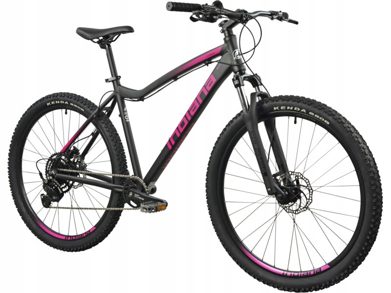 Rower górski Mtb Indiana X-Pulser 3.7 D19 27.5 cala damski Czarno-fuksjowy