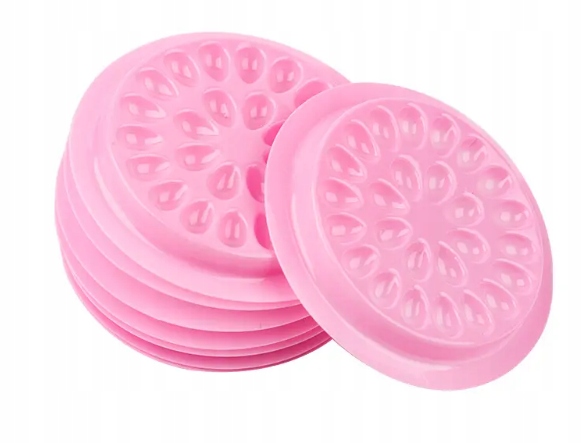 Podstawka na krople kleju do rzęs różowe 10 sztuk Prima Derma Rodzaj pierścionki i wkłady na klej