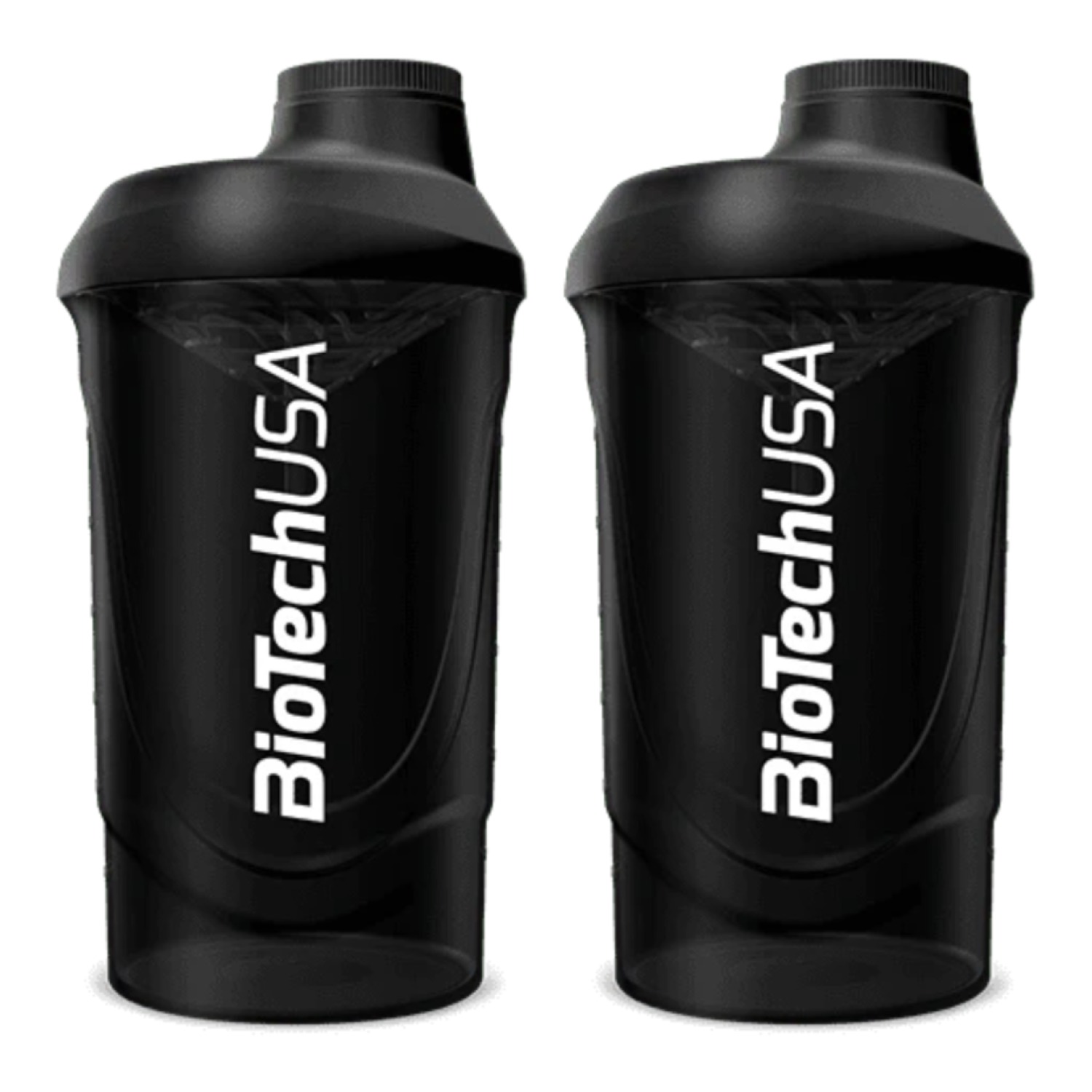2x BioTech Usa Shaker Wave black 600ml