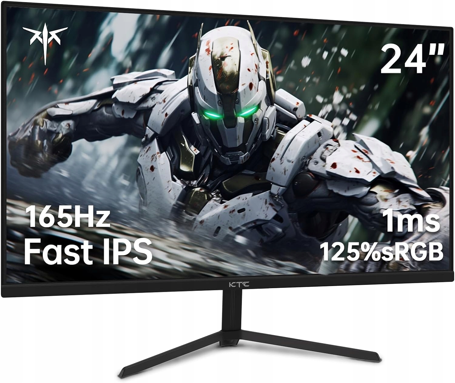 24'' IPS 1920x1080 MONITOR GAMINGOWY 165 Hz 1 ms 300 cd/m² HDMI KTC H24T09P Złącza HDMI DisplayPort wyjście audio (minijack 3,5 mm)