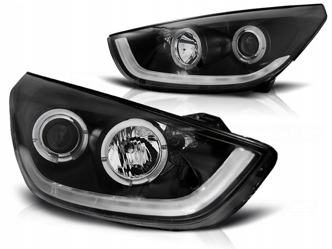 ФАРИ HYUNDAI TUCSON Ix35 10-13 LED ТРУБКА BLACK