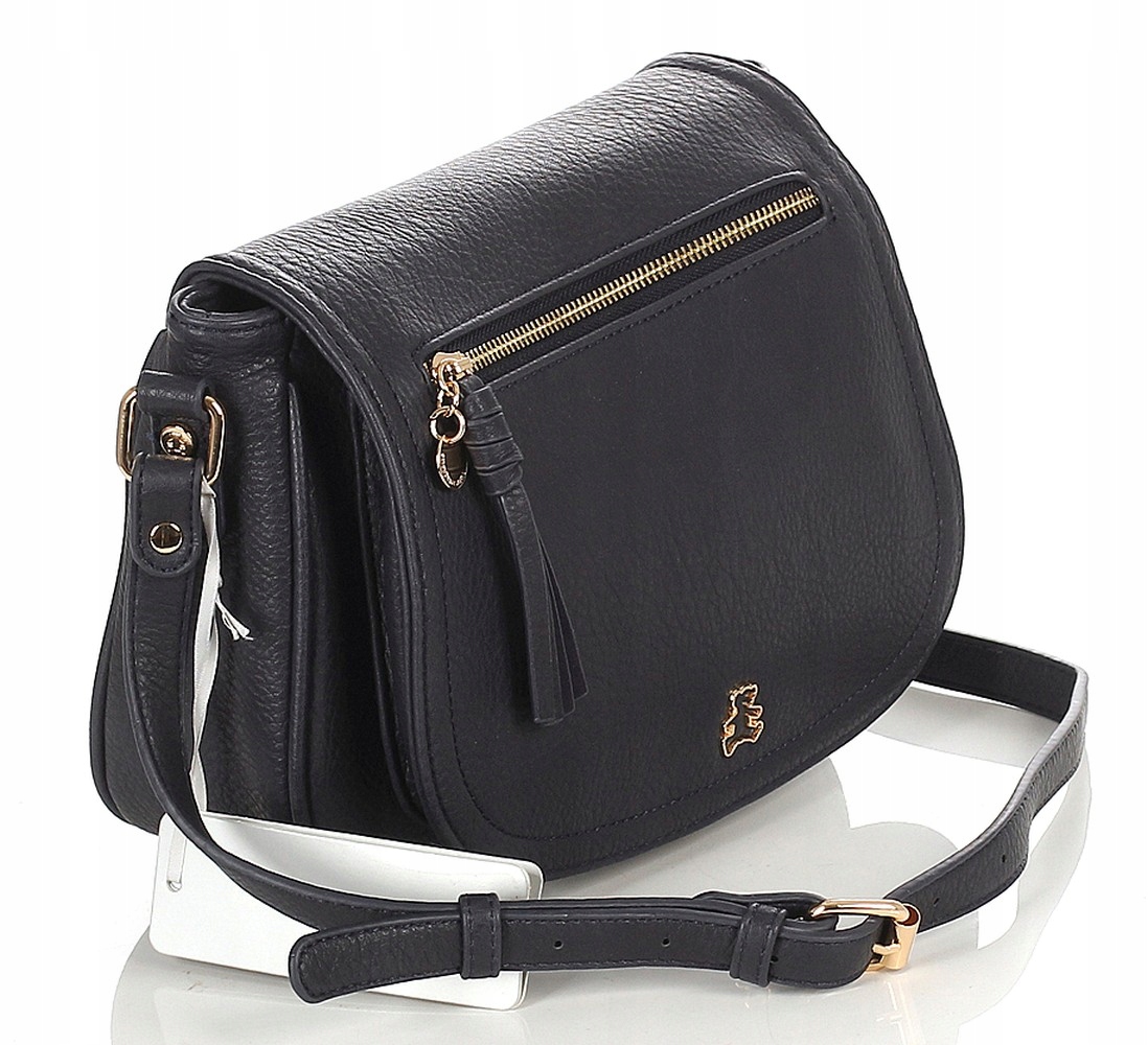 Lulu Castagnette Cudowna torebka listonoszka z klapą Regulowany pasek Misie