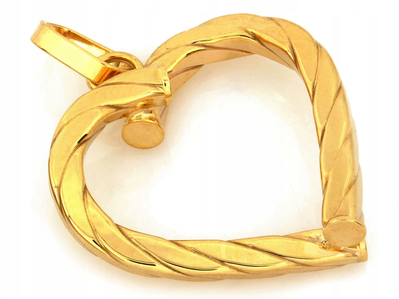 Přívěsek srdce zlatý obrys pr 585 14k 0.86g elegantní šperk